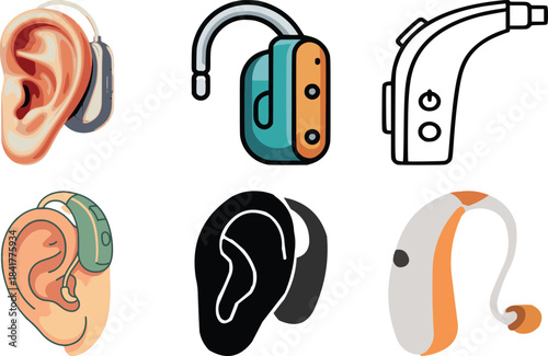 Hearing Impairment Icon Vector | Deaf Awareness Accessibility Icon I High-Quality Accessibility Symbol