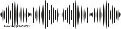 Voice Pitch sign, Sound wave, voice outline sign, Podcast icon, Audio wave symbol, Audio Sound, Radio wave signal, audio rhythm sign