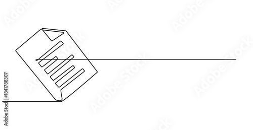 Animated self drawing of  Clipboard with checklist icon continuous one line drawing of outline vector illustration, One continuous line vector drawing of a folder. Outline documents background icon. 