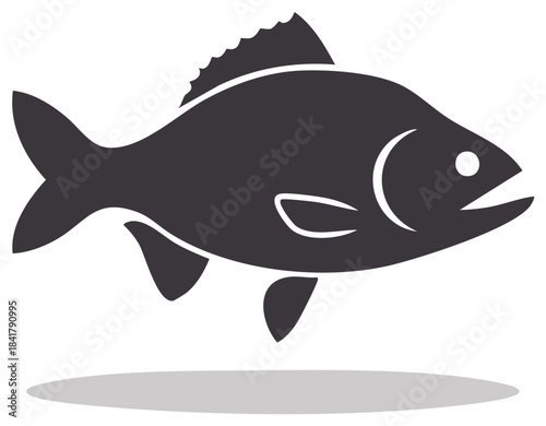 Fish Silhouette Illustration Aquatic Animal Marine Life Freshwater Species