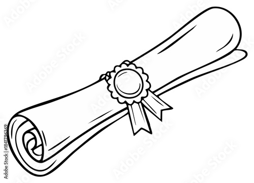 Diploma Scrolls clip art preview