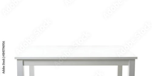 White table isolated furniture png