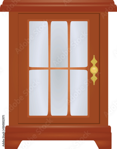 Home chest of drawers. vector