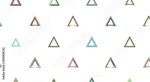 Free Download Abstract geometric triangle pattern with a modern digital glitch effect - GFXLoad