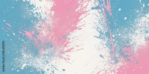 Abstract artistic watercolor paint splash texture design for a grungy pink drop vector illustration backdrop