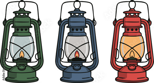 urricane Lantern Vector – Classic Harken Light Illustration
