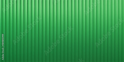 Seamless vertical green striped pattern with light metallic texture backdrop