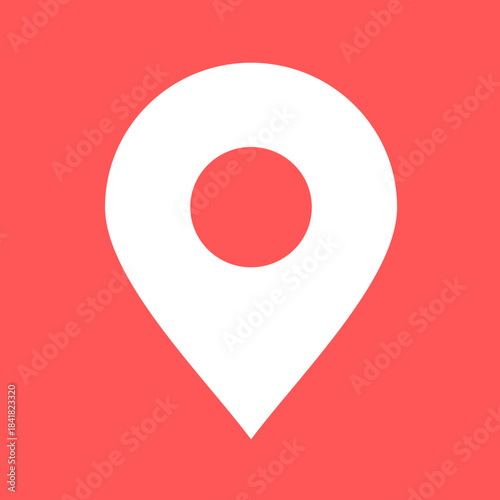 Free Download Simple red map pin. Concept of global coordinate, dot, needle tip, Flat style trend modern brand graphic design on white background location outline style icon location vector icon Red marker icon. - GFXLoad