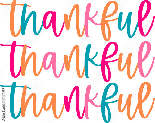 Thankful Stacked SVG PNG, Retro Autumn Png, Give Thanks svg, Thanksgiving svg
