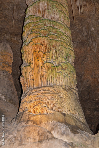 Massive Stalagmite With Melting Rock Forms
