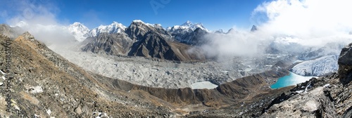 Ngozumba glacier mount Everest Lhotse himalaya mountain