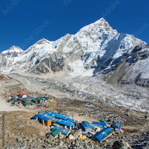 Gorak shep village Mount Everest base camp Nepal