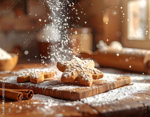 christmas cookies on the table
