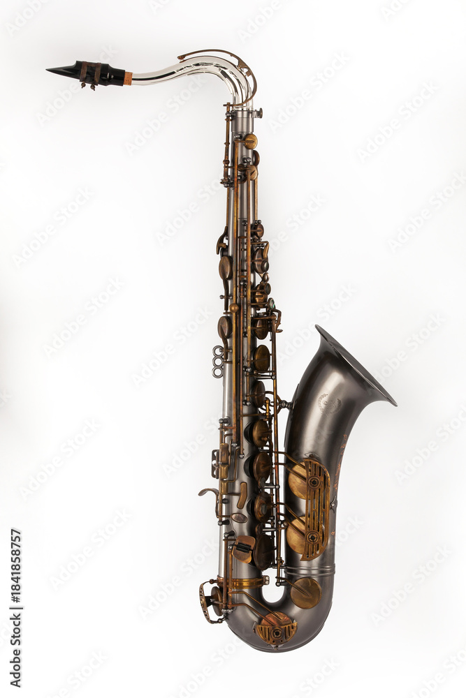 Obraz premium tenor saxophone on white