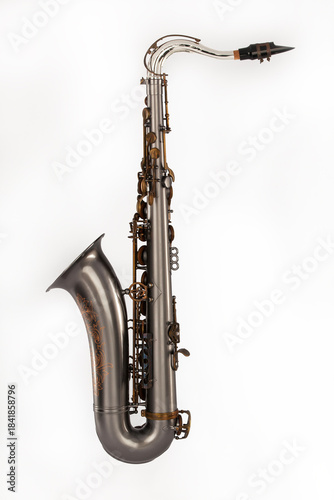 tenor saxophone on white