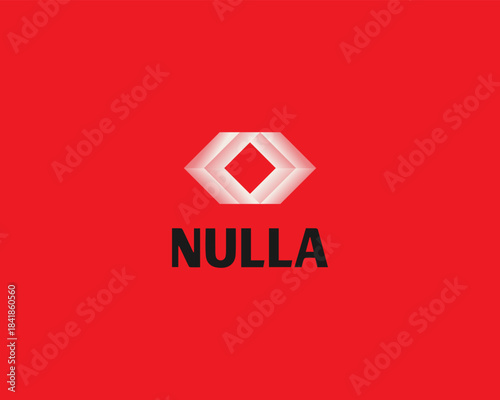 Abstract geometric vector logo. Square rhombus shutter gradient logotype.