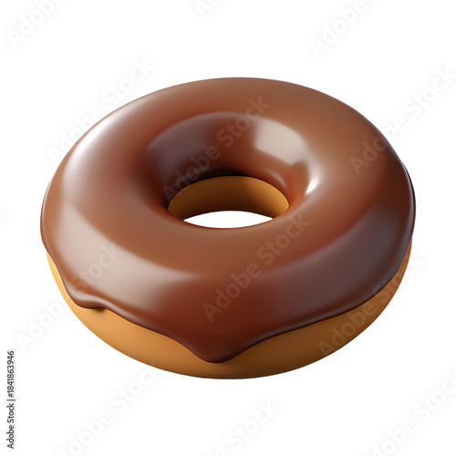 chocolate donut isolated  transparent background png