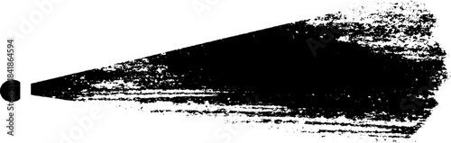 Bold diagonal roller black and white stencil for urban artistic designs