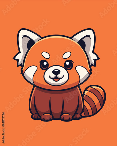 Happy Red Panda – Cute Playful Mascot Character
