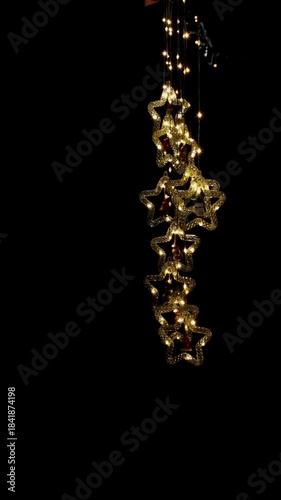 Wallpaper Mural golden christmas tree Torontodigital.ca