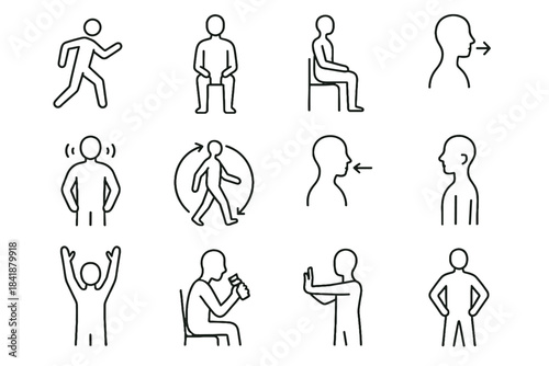 Inhale screen relaxed overhead healthy icon vector break posture calm reset roll