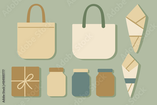 Blue labels packaging eco friendly warm icon emojis vector sage off bubbles