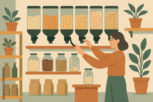 Eco tone flat negative illustration interior textured vector background earthy icon no