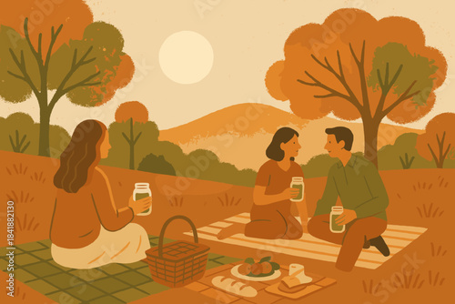 Shading light grain picnic negative textured blankets eco organic vector sunset cream