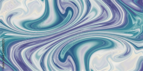 Abstract blue water wave pattern with flowing liquid swirl texture design