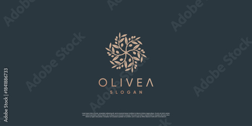 Olive logo template with creative element style Premium Vector part 2