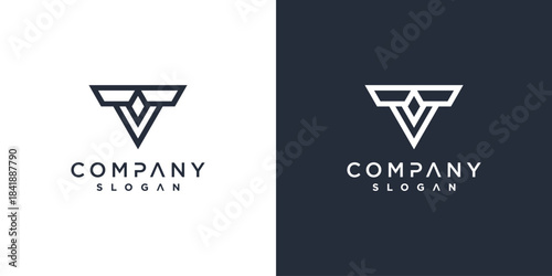Letter T logo template with modern concept Premium Vector part 6
