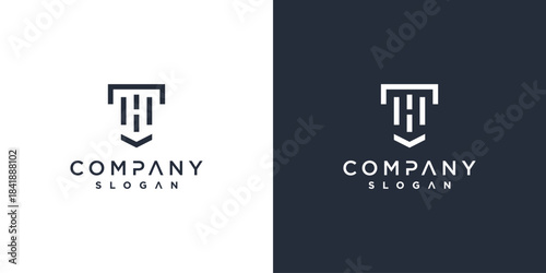 Letter T logo template with modern concept Premium Vector part 2