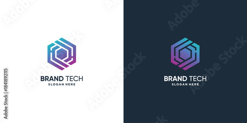 Technology logo with modern concept Premium Vector part 1