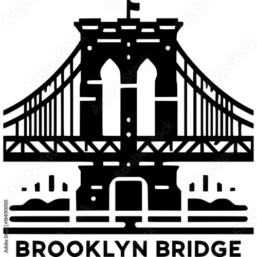 Brooklyn Bridge Vector Icon