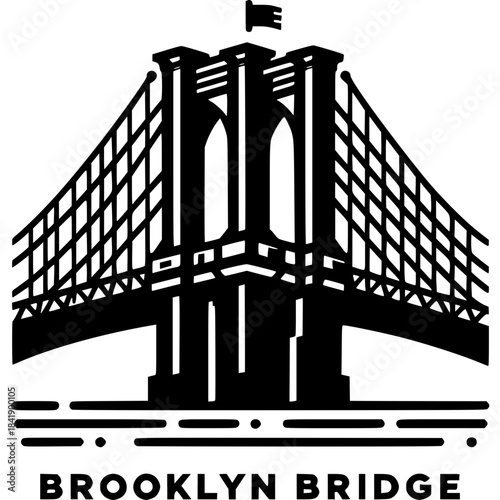 Brooklyn Bridge Vector Icon
