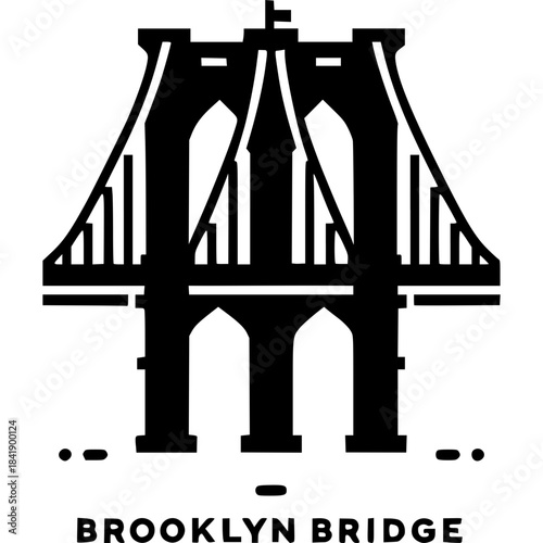 Brooklyn Bridge Vector Icon