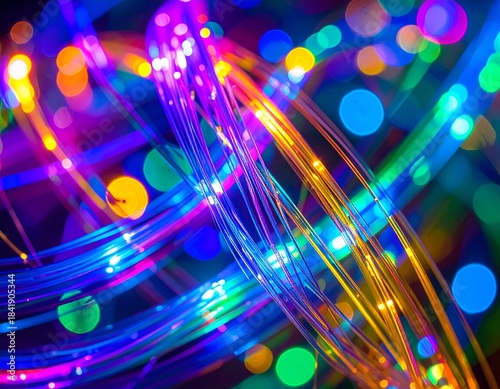 abstract background with colorful lights