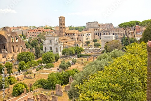 Roman Forum Colosseum Arch of Titus Rome Italy