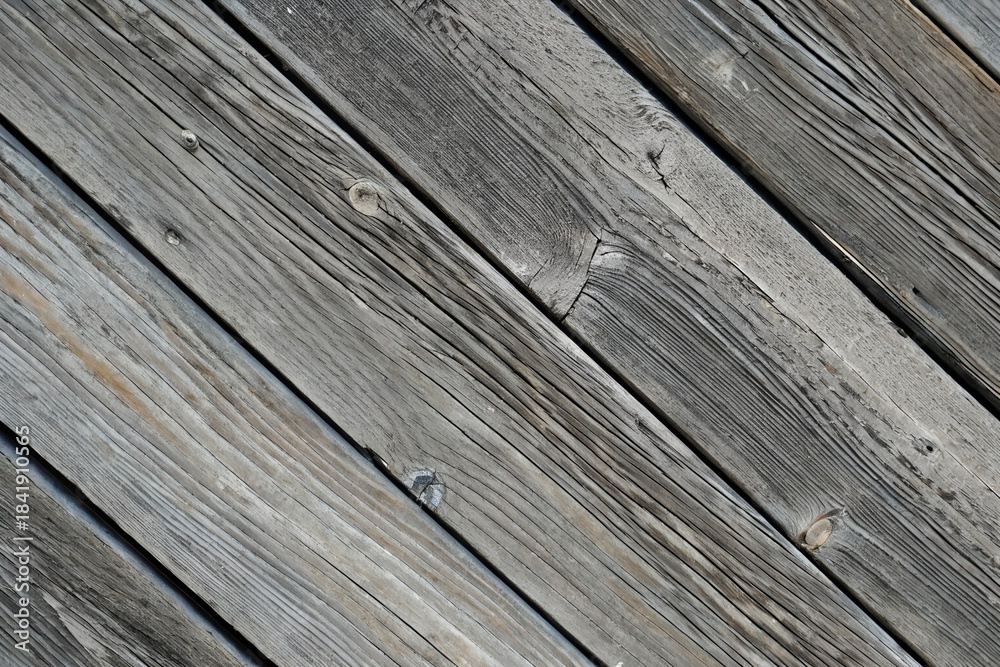 Obraz premium Weathered gray wood plank texture background