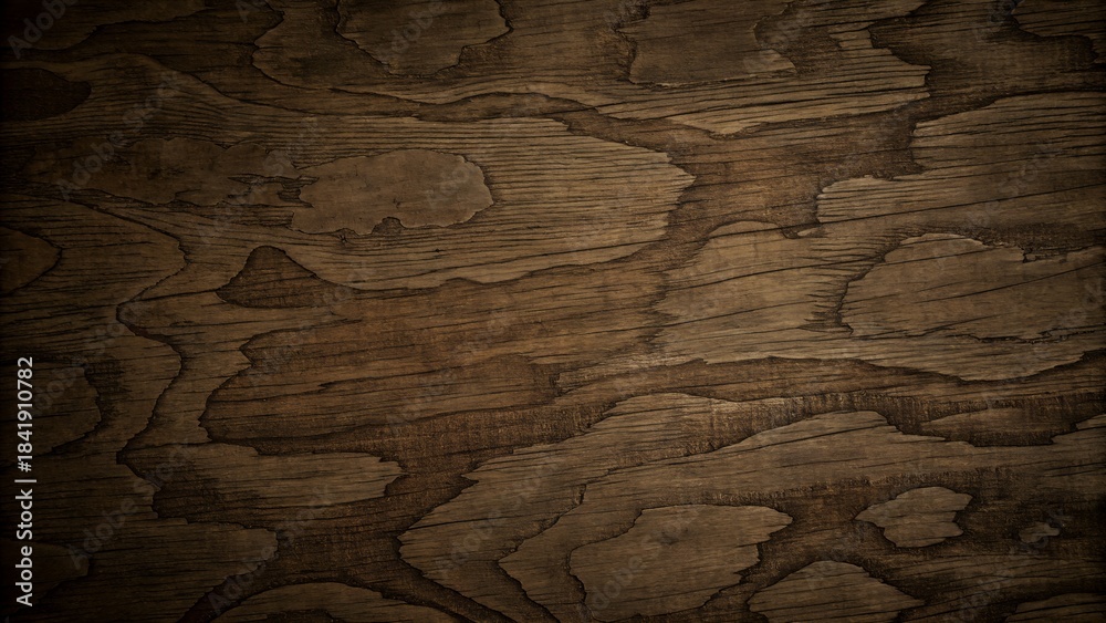 Fototapeta premium Rich brown wood grain texture background