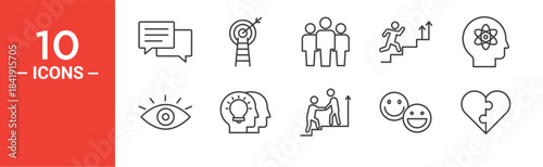 Skills icon set. Skills vector symbol in black filled and outlined style.