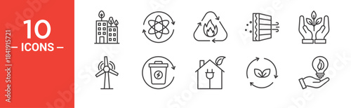Smart city icon set. Smart city vector symbol in black filled and outlined style.