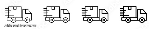Fast Delivery Icon Set Different Style Collection