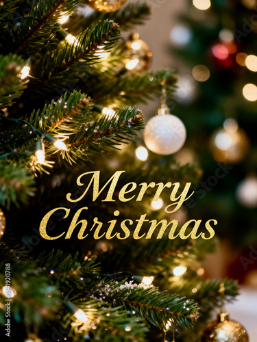 merry christmas greeting card