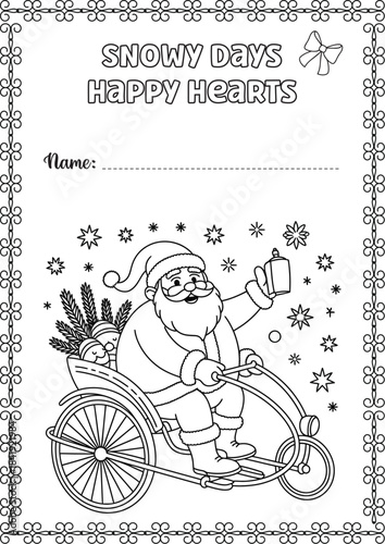 Vector illustration of a clues  riding a bicycle for sport and fun