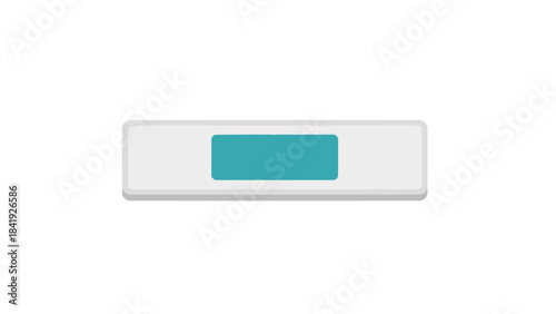 A simple, rectangular shape with rounded corners. A teal rectangle is centered within the frame