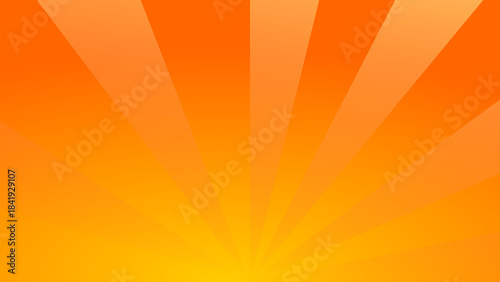 page border. orange sun rays abstract background