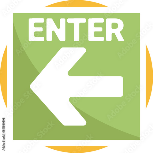 Indicates an entrance or entry point.