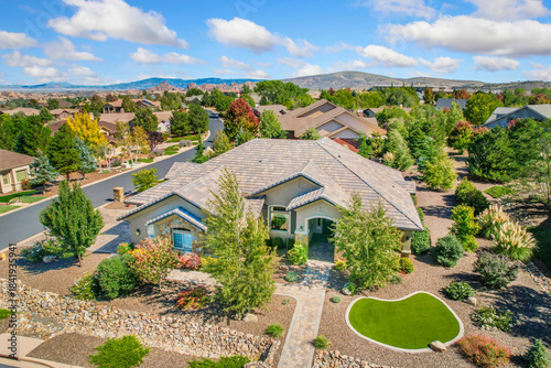 Beautiful Suburban Property Overview, Picturesque Residential Estate With Scenic Surroundings