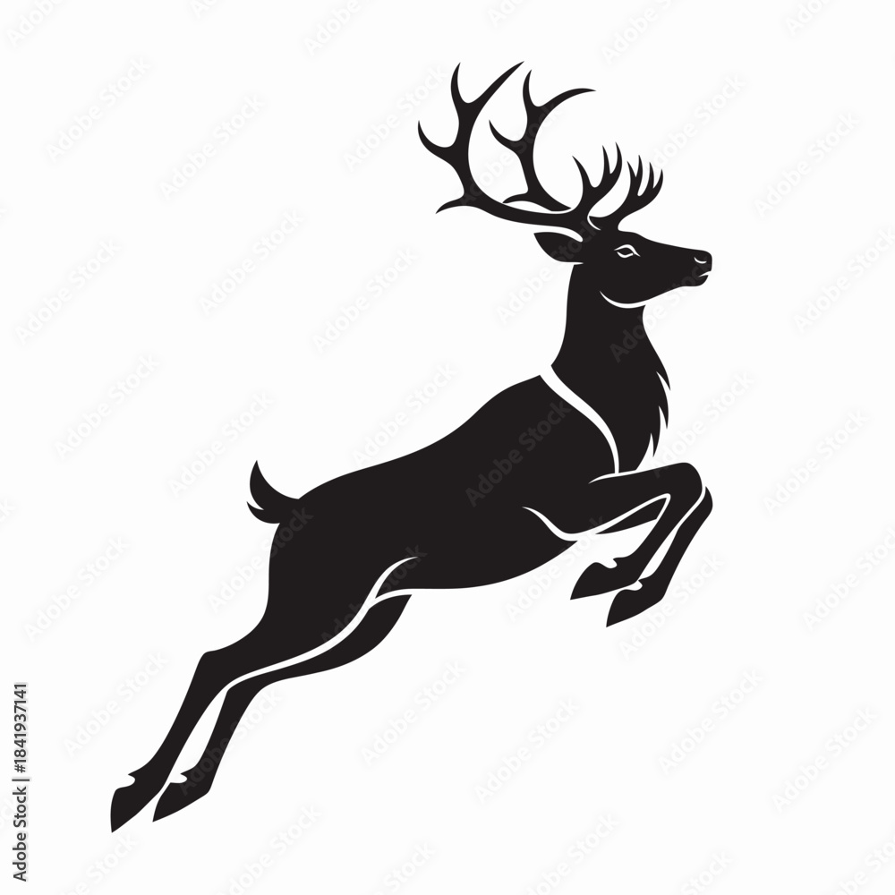 Fototapeta premium deer silhouette vector